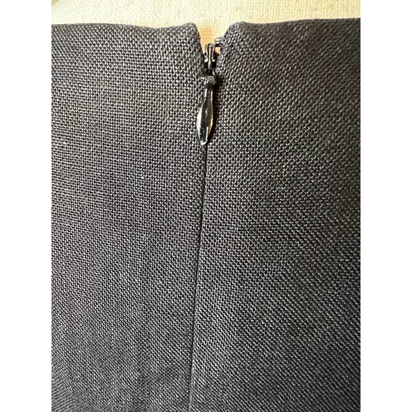 Talbots Irish Linen Black Sleeveless Sheath Dress, Size 8 - Picture 3 of 4